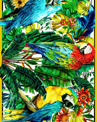 Pareo Araras do Brasil - Viscose/ 130x200 - Scarfme | Bufandas, Pañuelos, Chales, Turbantes