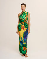 Pareo Brasil Tropical- Satén de Seda/ 130x200 - Scarfme | Bufandas, Pañuelos, Chales, Turbantes