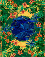 Pareo Brasil Tropical- Satén de Seda/ 130x200 - Scarfme | Bufandas, Pañuelos, Chales, Turbantes