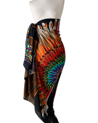 Pareo Cocar Clássico- Satén de Seda/130x200 - Scarfme | Bufandas, Pañuelos, Chales, Turbantes