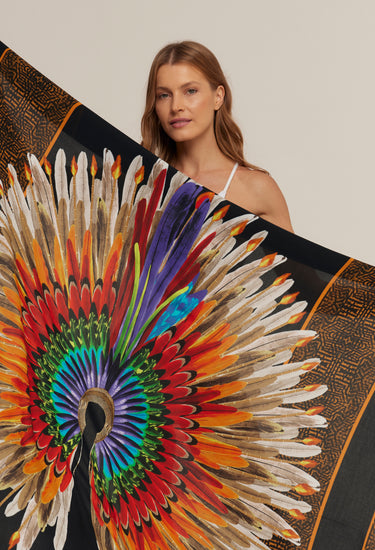 Pareo Cocar Clássico- Satén de Seda/130x200 - Scarfme | Bufandas, Pañuelos, Chales, Turbantes