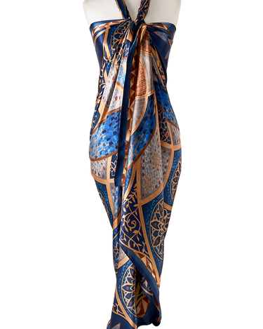 Pareo Grand Mosque- Satén de Seda/ 130x200 - Scarfme | Bufandas, Pañuelos, Chales, Turbantes