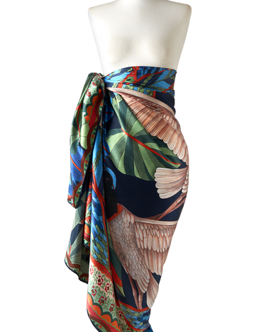 Pareo Patanal- Satén de Seda/ 130x200 - Scarfme | Bufandas, Pañuelos, Chales, Turbantes