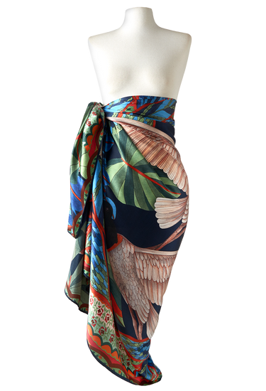 Pareo Patanal- Satén de Seda/ 130x200 - Scarfme | Bufandas, Pañuelos, Chales, Turbantes