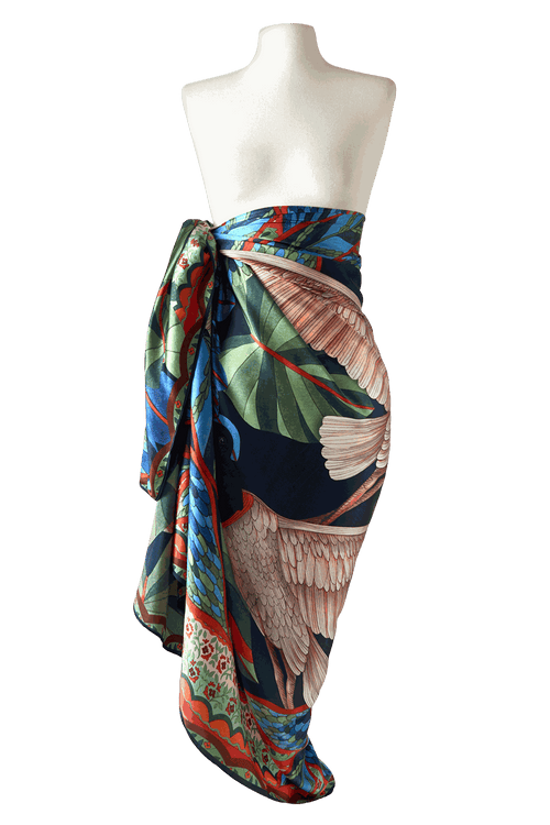 Pareo Patanal- Satén de Seda/ 130x200 - Scarfme | Bufandas, Pañuelos, Chales, Turbantes