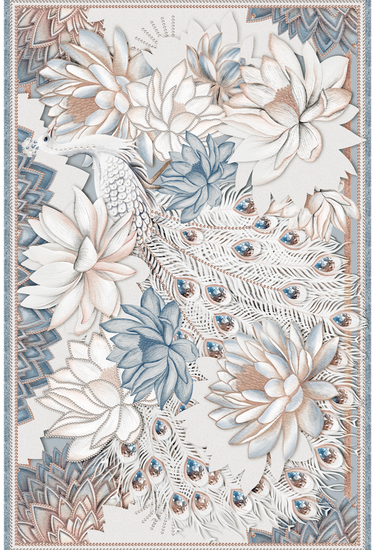 Pareo Peacock Glow- Satén de Seda/ 130x200 - Scarfme | Bufandas, Pañuelos, Chales, Turbantes