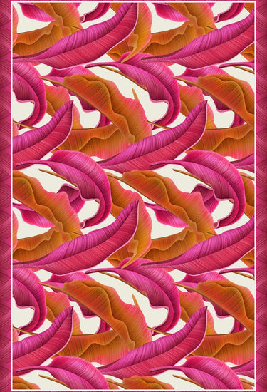 Pareo Pink Folhagem- Georgete de Poliester/ 130x200 - Scarfme | Bufandas, Pañuelos, Chales, Turbantes
