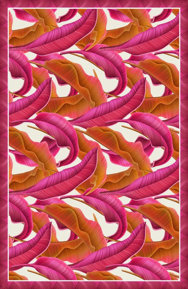 Pareo Pink Folhagem- Georgete de Poliester/ 130x200 - Scarfme | Bufandas, Pañuelos, Chales, Turbantes