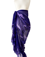 Pareo Ramos de Purpura - Georgete de Poliester/ 130x200 - Scarfme | Bufandas, Pañuelos, Chales, Turbantes