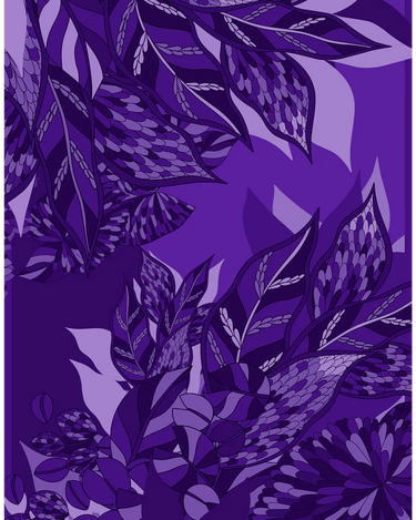 Pareo Ramos de Purpura - Georgete de Poliester/ 130x200 - Scarfme | Bufandas, Pañuelos, Chales, Turbantes