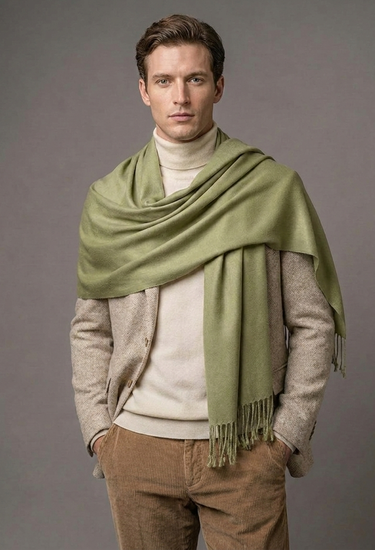 Pashmina de Viscosa Té Verde
