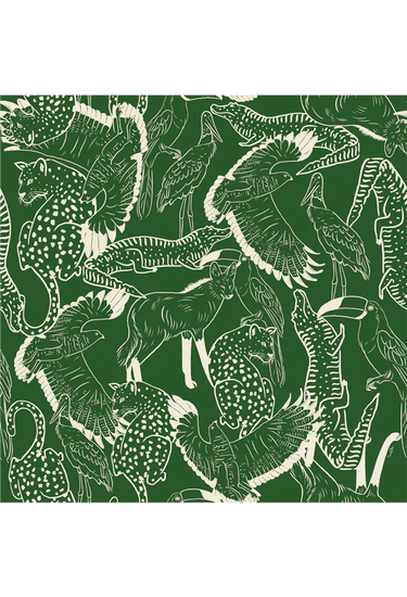 Pañuelo Silhuetas- Twill de Seda/ 50x50