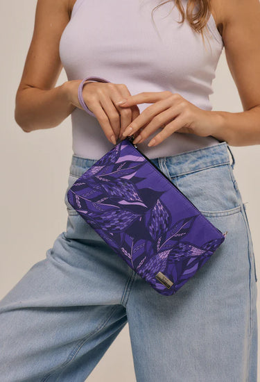 Bandolera Clutch Ramos de Púrpura