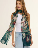 Chal Alegoria - Mousseline de Poliéster/ 45x210 - Scarfme | Bufandas, Pañuelos, Chales, Turbantes