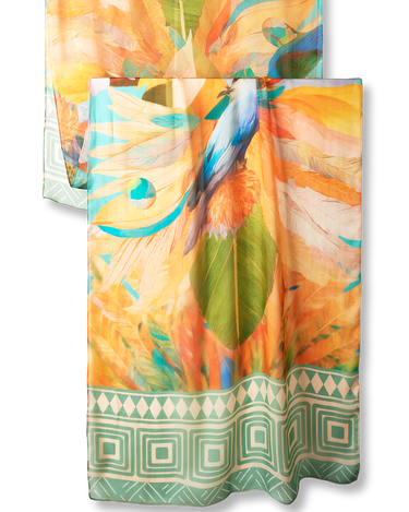 Chal Força da Mata- Mousseline de Seda/ 60x210 - Scarfme | Bufandas, Pañuelos, Chales, Turbantes