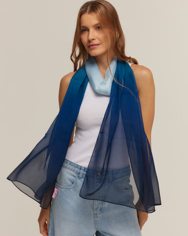 Chal Degradado- Mousseline de Seda/ 60x210 - Scarfme | Bufandas, Pañuelos, Chales, Turbantes