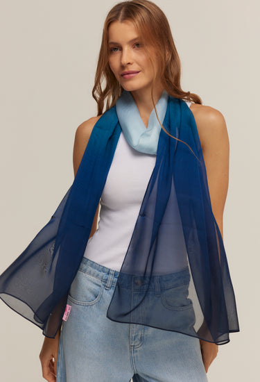 Chal Degradado- Mousseline de Seda/ 60x210 - Scarfme | Bufandas, Pañuelos, Chales, Turbantes