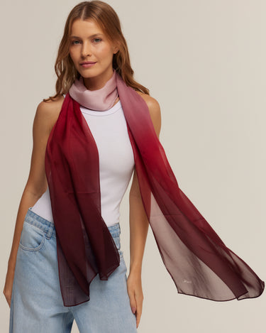 Chal Degradado- Mousseline de Seda/ 60x210 - Scarfme | Bufandas, Pañuelos, Chales, Turbantes