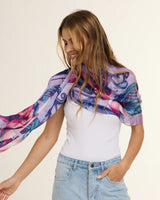 Chal Flor Flamingo- Mousseline de Seda/ 60x210 - Scarfme | Bufandas, Pañuelos, Chales, Turbantes