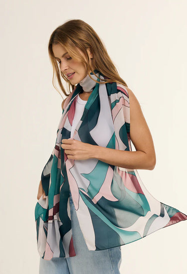 Chal Flow - Mousseline de Poliéster/ 45x210 - Scarfme | Bufandas, Pañuelos, Chales, Turbantes