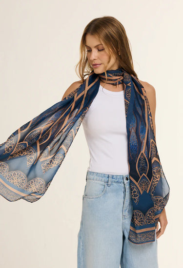 Chal Grand Mosque - Mousseline de Poliéster/ 45x210 - Scarfme | Bufandas, Pañuelos, Chales, Turbantes