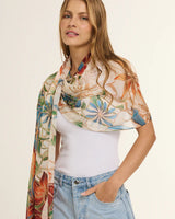 Chal Marble Flowers- Mousseline de Seda/ 60x210 - Scarfme | Bufandas, Pañuelos, Chales, Turbantes