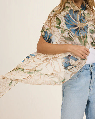 Chal Marble Flowers- Mousseline de Seda/ 60x210 - Scarfme | Bufandas, Pañuelos, Chales, Turbantes