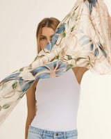Chal Marble Flowers- Mousseline de Seda/ 60x210 - Scarfme | Bufandas, Pañuelos, Chales, Turbantes