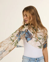 Chal Marble Flowers- Mousseline de Seda/ 60x210 - Scarfme | Bufandas, Pañuelos, Chales, Turbantes