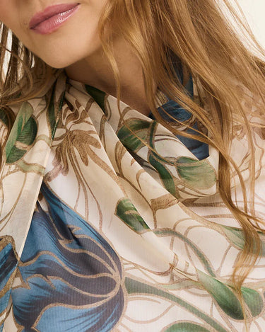 Chal Marble Flowers- Mousseline de Seda/ 60x210 - Scarfme | Bufandas, Pañuelos, Chales, Turbantes