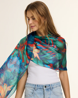 Chal Mata Atlantica- Mousseline de Seda/ 60x210 - Scarfme | Bufandas, Pañuelos, Chales, Turbantes