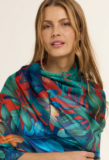 Chal Mata Atlantica- Mousseline de Seda/ 60x210 - Scarfme | Bufandas, Pañuelos, Chales, Turbantes