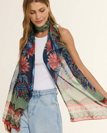 Chal Pantanal - Mousseline de Poliéster/ 45x210 - Scarfme | Bufandas, Pañuelos, Chales, Turbantes