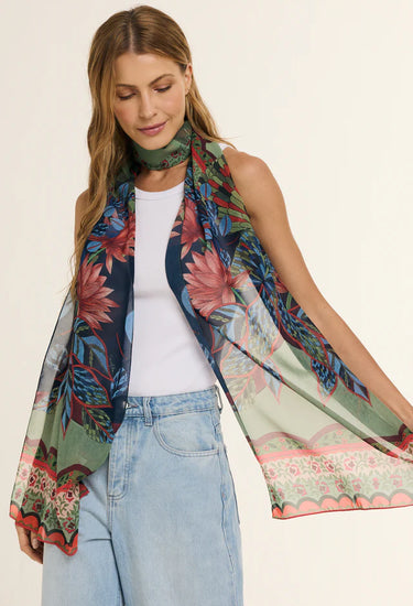 Chal Pantanal - Mousseline de Poliéster/ 45x210 - Scarfme | Bufandas, Pañuelos, Chales, Turbantes