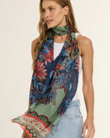 Chal Pantanal - Mousseline de Poliéster/ 45x210 - Scarfme | Bufandas, Pañuelos, Chales, Turbantes