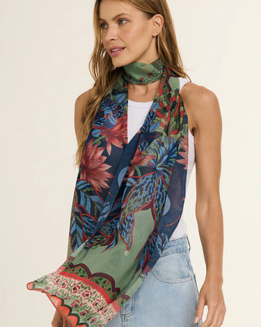 Chal Pantanal - Mousseline de Poliéster/ 45x210 - Scarfme | Bufandas, Pañuelos, Chales, Turbantes