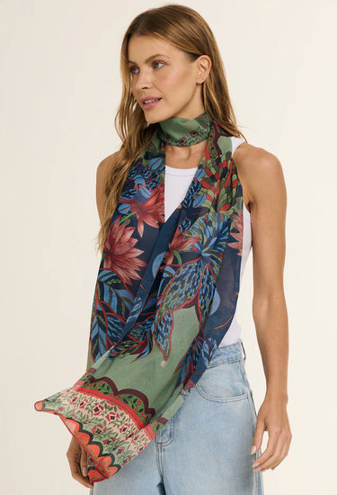 Chal Pantanal - Mousseline de Poliéster/ 45x210 - Scarfme | Bufandas, Pañuelos, Chales, Turbantes