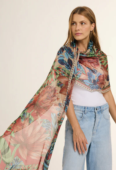 Chal Pantanal- Mousseline de Seda/ 60x210 - Scarfme | Bufandas, Pañuelos, Chales, Turbantes