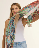 Chal Pantanal- Mousseline de Seda/ 60x210 - Scarfme | Bufandas, Pañuelos, Chales, Turbantes