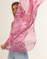 Chal Ramos de Púrpura- Mousseline de Seda/ 60x210 - Scarfme | Bufandas, Pañuelos, Chales, Turbantes