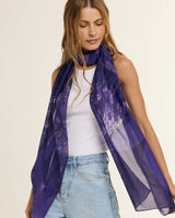 Chal Ramos de Púrpura- Mousseline de Seda/ 60x210 - Scarfme | Bufandas, Pañuelos, Chales, Turbantes