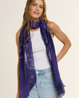 Chal Ramos de Púrpura- Mousseline de Seda/ 60x210 - Scarfme | Bufandas, Pañuelos, Chales, Turbantes
