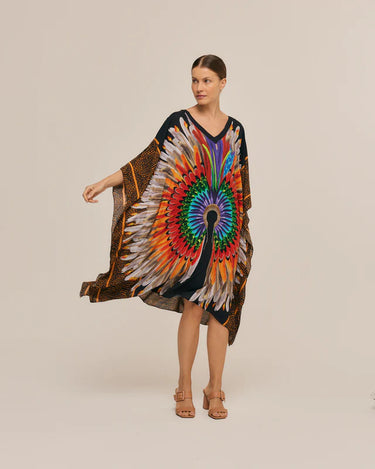 Kaftan Corto Cocar Negro- Viscose - Scarfme | Bufandas, Pañuelos, Chales, Turbantes