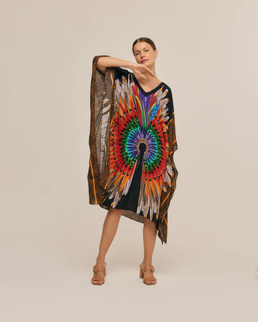 Kaftan Corto Cocar Negro- Viscose - Scarfme | Bufandas, Pañuelos, Chales, Turbantes