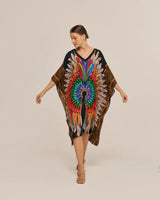 Kaftan Corto Cocar Negro- Viscose - Scarfme | Bufandas, Pañuelos, Chales, Turbantes