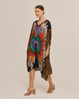 Kaftan Corto Cocar Negro- Viscose - Scarfme | Bufandas, Pañuelos, Chales, Turbantes