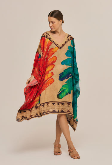 Kaftan Corto Penas Cocar - Viscose - Scarfme | Bufandas, Pañuelos, Chales, Turbantes