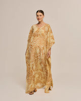Kaftan Jaguatirica do Serrado- Largo en Seda - Scarfme | Bufandas, Pañuelos, Chales, Turbantes