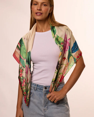 Pañuelo Aves - Twill de Seda/ 90x90 - Scarfme | Bufandas, Pañuelos, Chales, Turbantes