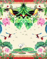 Pañuelo Aves - Twill de Seda/ 90x90 - Scarfme | Bufandas, Pañuelos, Chales, Turbantes